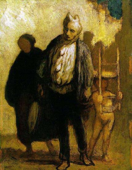 Honore Daumier Wandering Saltimbanques